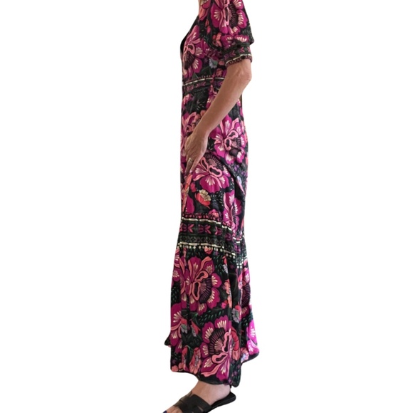 NWT FARM Rio Flowers Garden Maxi Dress (S) - Picture 6 of 10